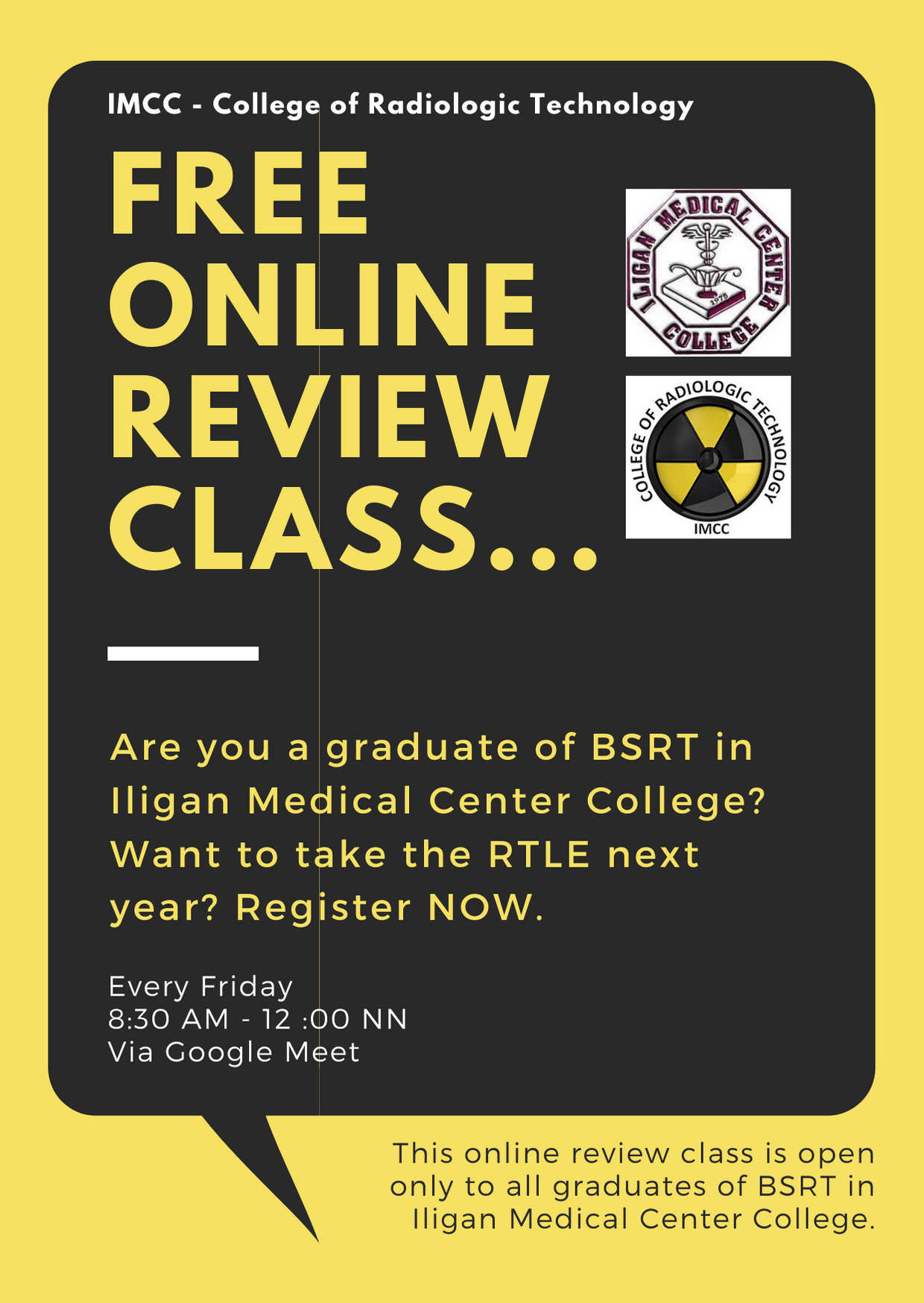 college of radiologic technology online review class