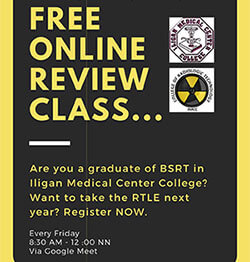 college of radiologic technoloy online review class