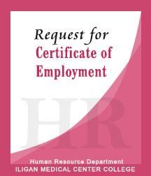 certificate-of-employment request link